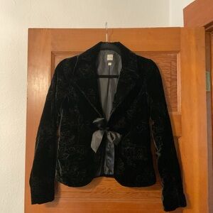 Old Navy Black Velvet Women's Blazer